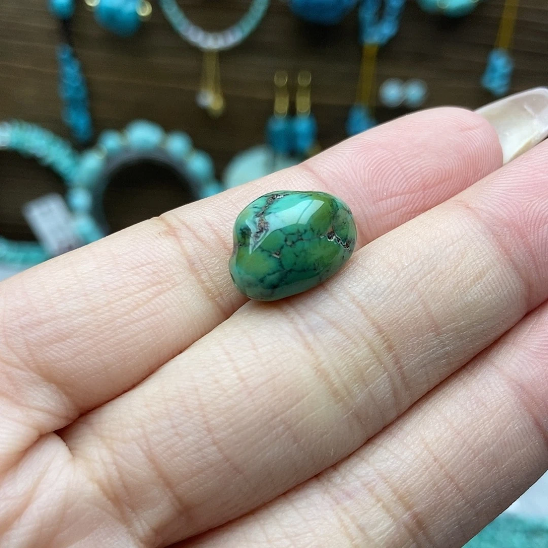 绿松石未镶嵌菜籽糖豆