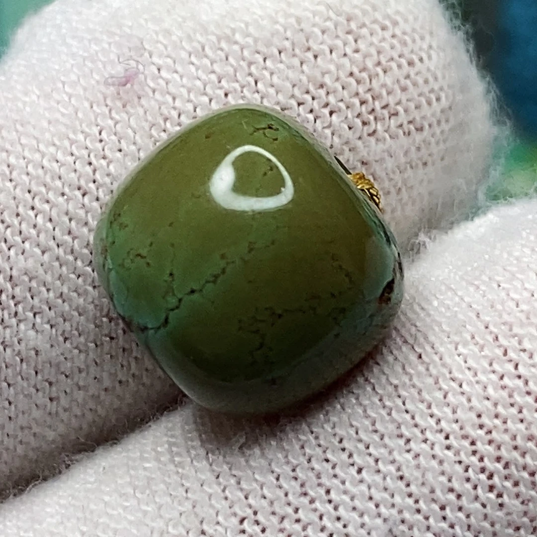 绿松石未镶嵌天然原矿 带武汉地大证书