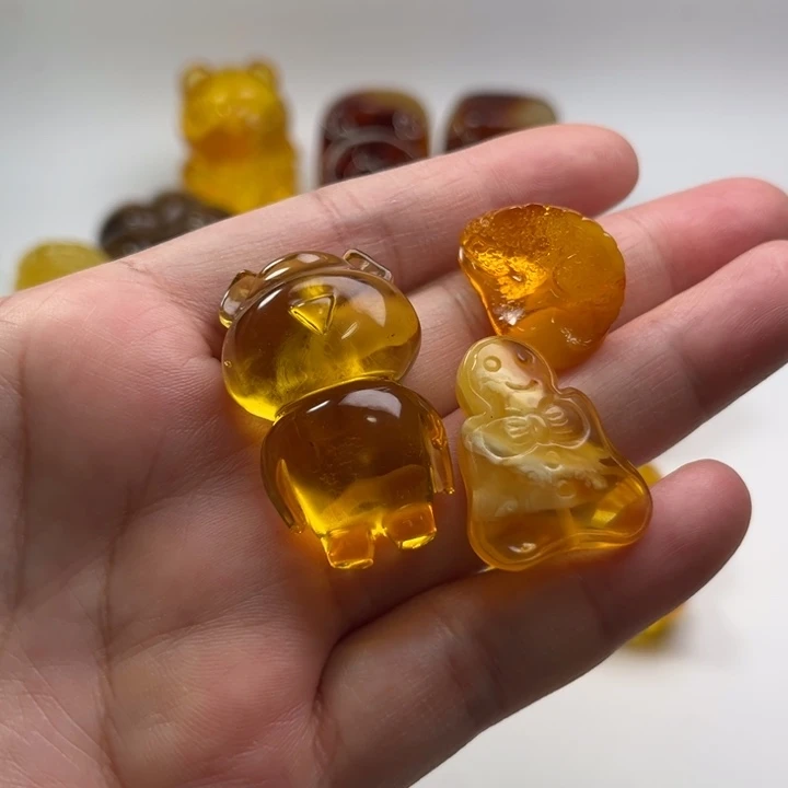 琥珀颈饰未镶嵌琥珀蜜蜡
