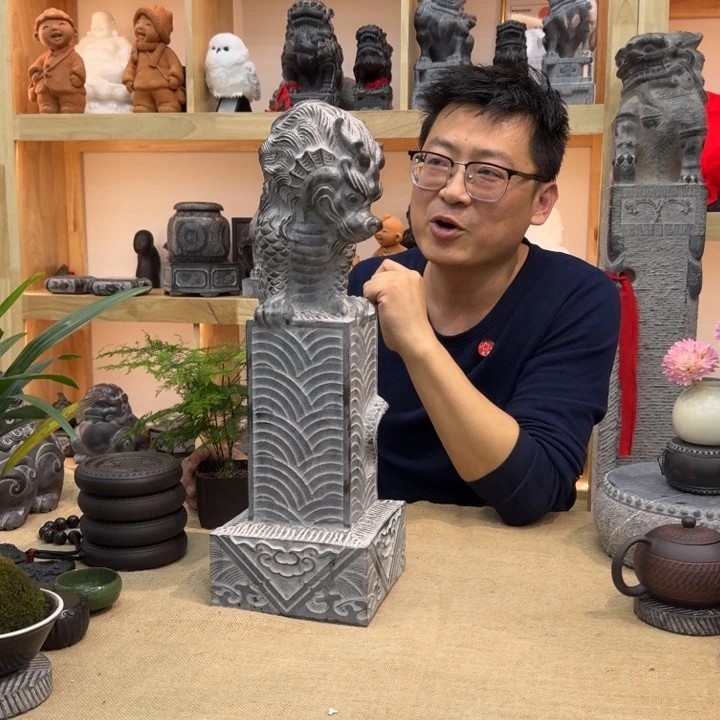 西安石晋錾石雕手工雕刻摆件