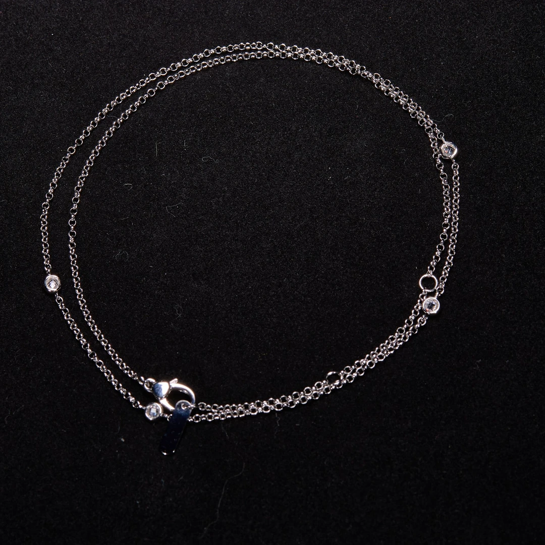 链子925银 如苑珠宝S925银链意大利工艺