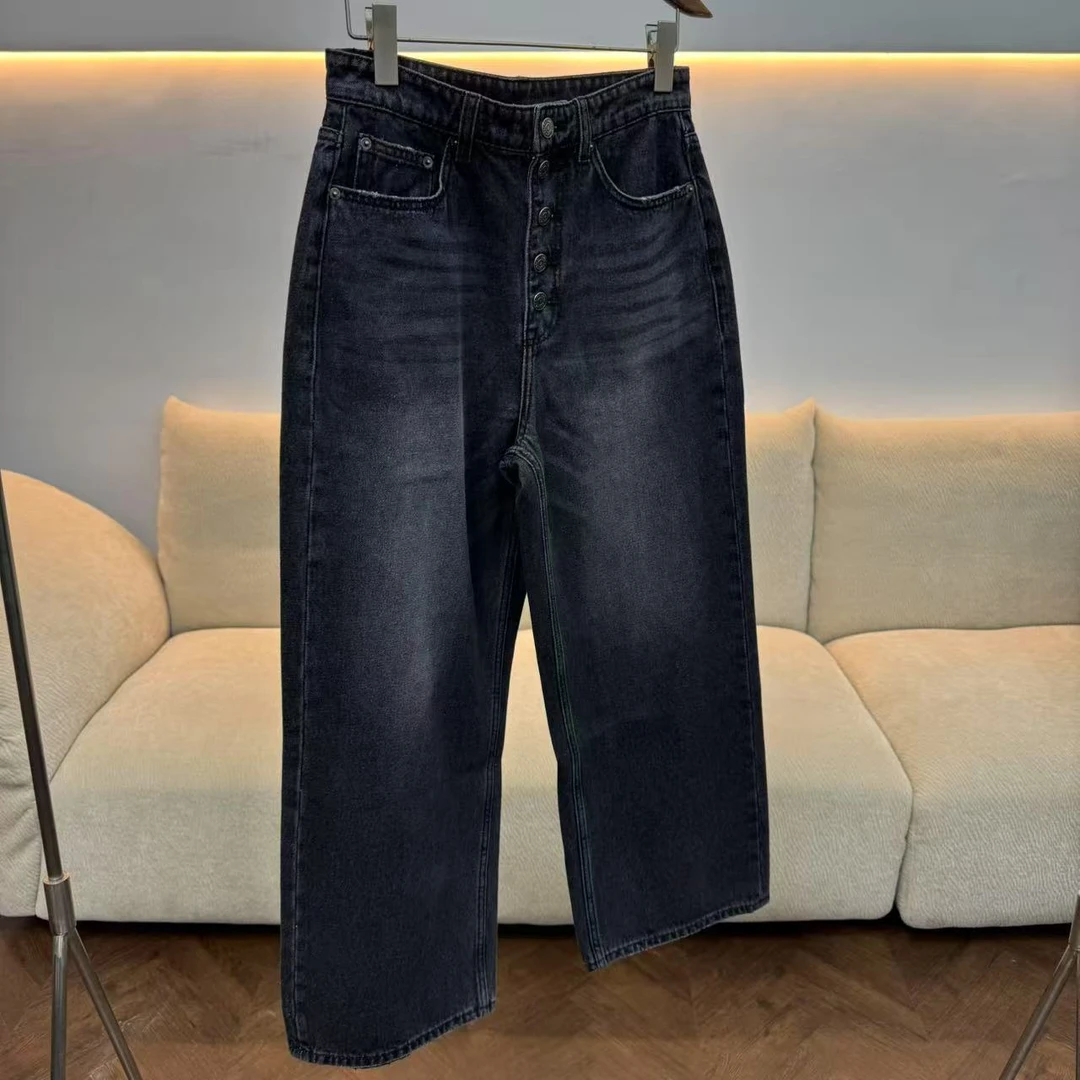 【特价】CKZ4103 美国客人订单 五粒扣直筒牛仔裤