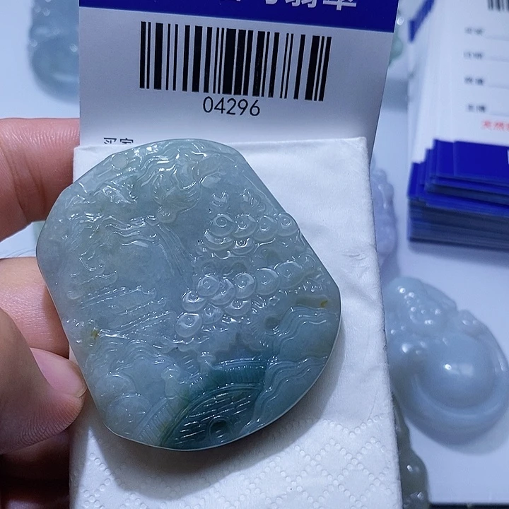 翡翠未镶嵌颈饰天光墟翡翠市场现金代购