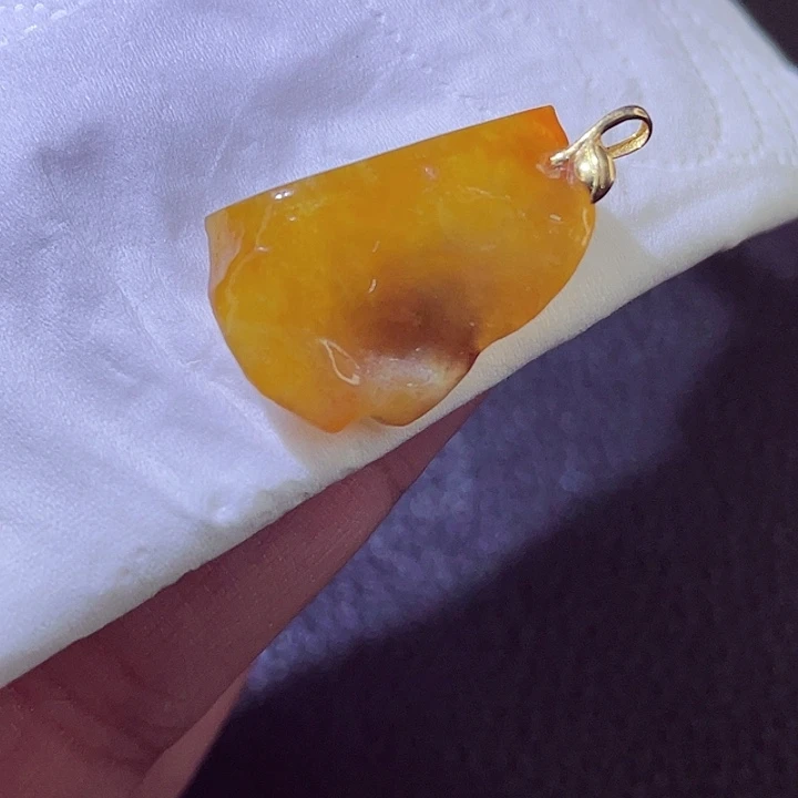颈饰18K金镶嵌翡翠翡翠