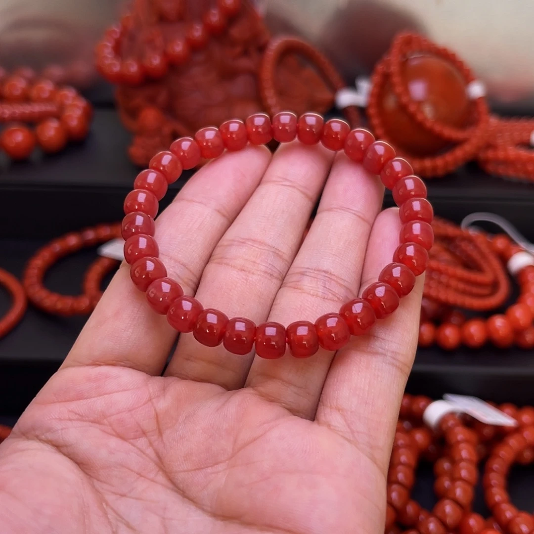 南红玛瑙未镶嵌手串