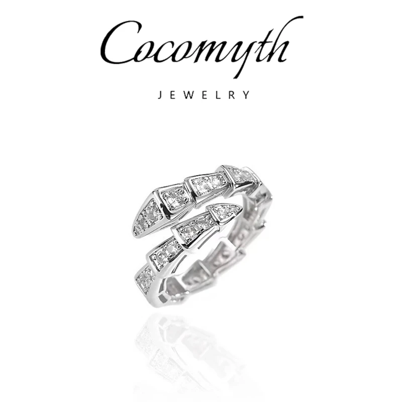 COCOMYTH 高档轻奢满Z蛇骨戒指D520