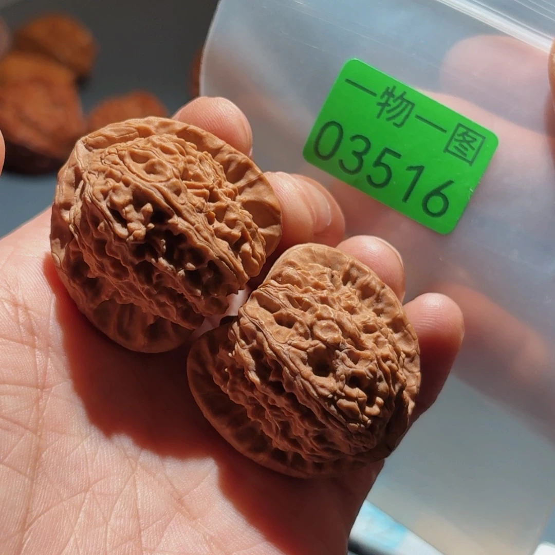 文玩核桃把件白狮子