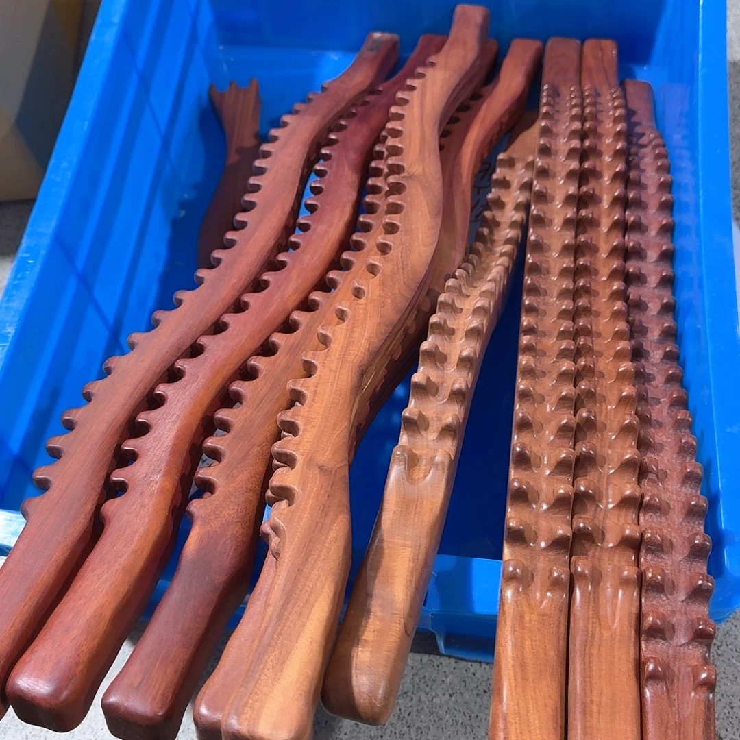 红檀香木64厘米放松工具瑕疵