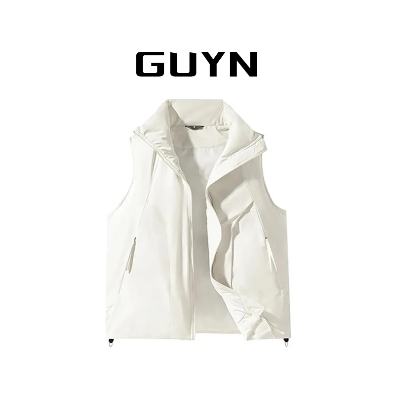 【品牌正品现货】GUYN棉衣马甲背心男冬季新款无袖保暖立领棉衣外套