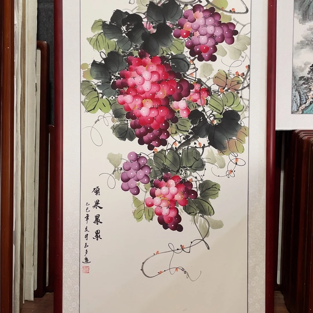 国画带框尺寸63*123厘米