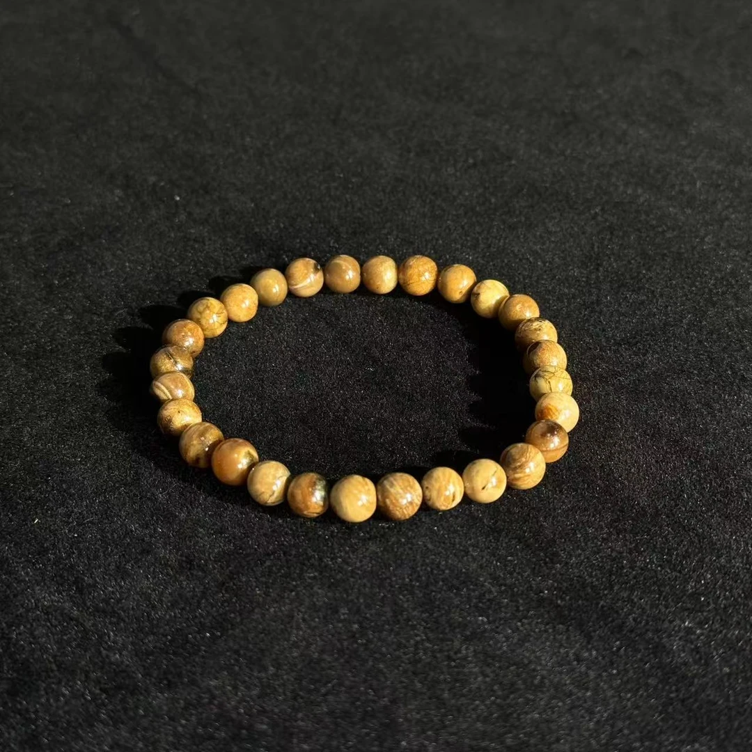 【景润】纯天然琥珀小众根珀圆珠单圈手串（微瑕带坑杂瑕）多样性发一