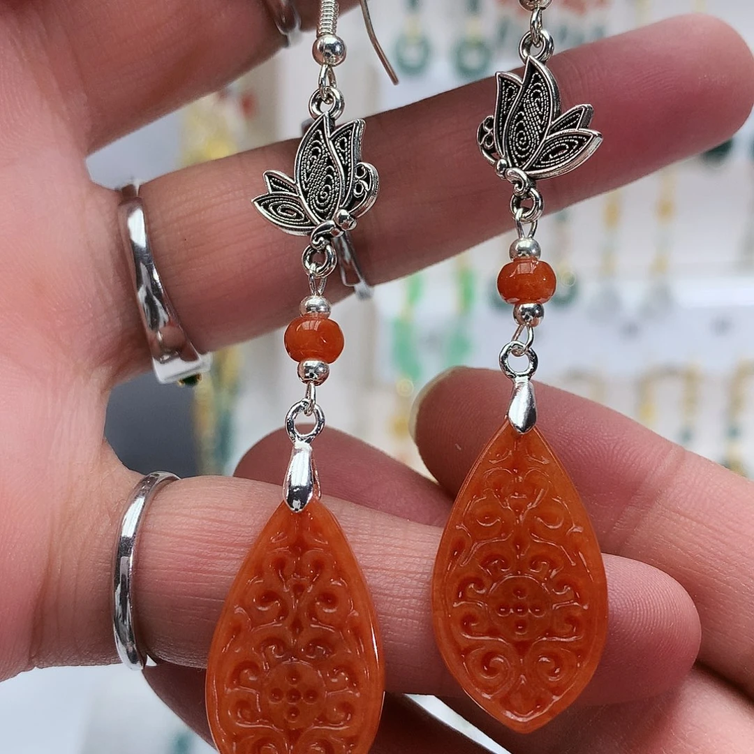 翡翠未镶嵌耳饰11