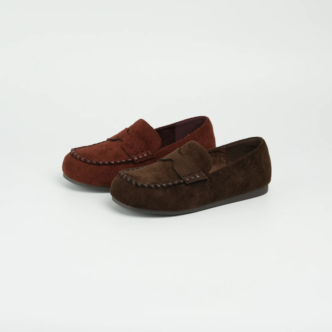 2025秋冬豆豆鞋乐福鞋女鞋皮鞋时尚软底 wwa 25260-3 80067 10-26