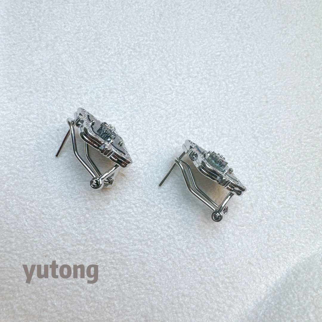 铜合金锆石耳饰 【雨桐轻奢饰品】耳环YT01036
