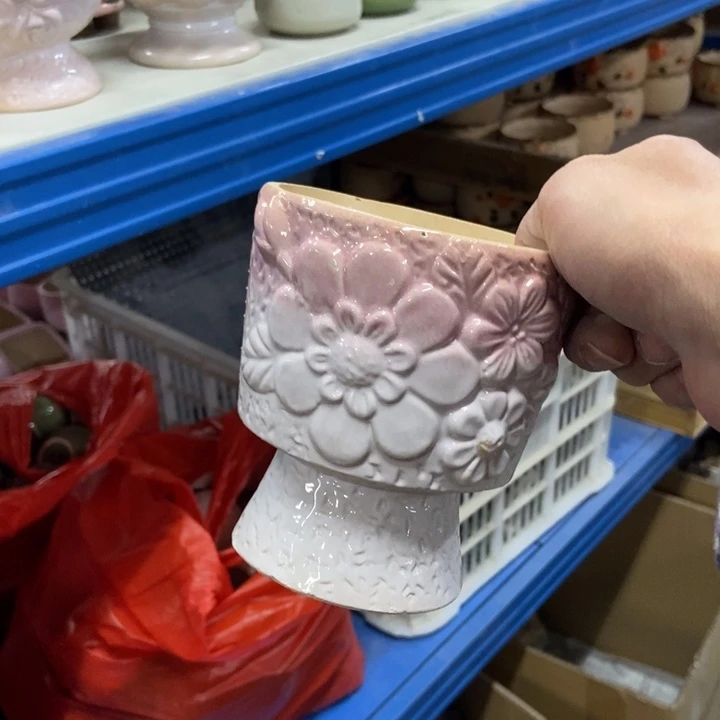 陶瓷花盆单场满9.9发10*11.5