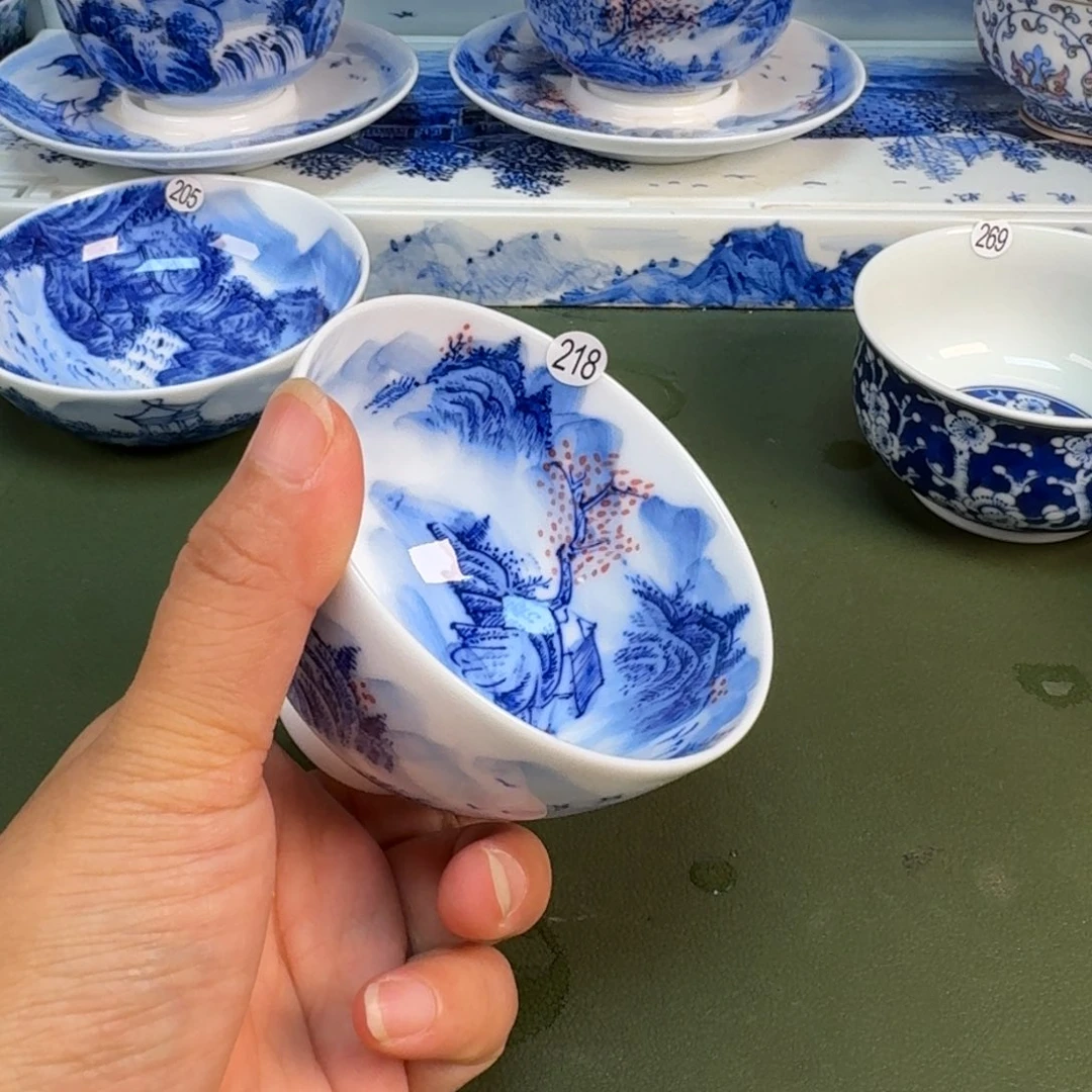 景德镇纯手绘茶具圆圆218
