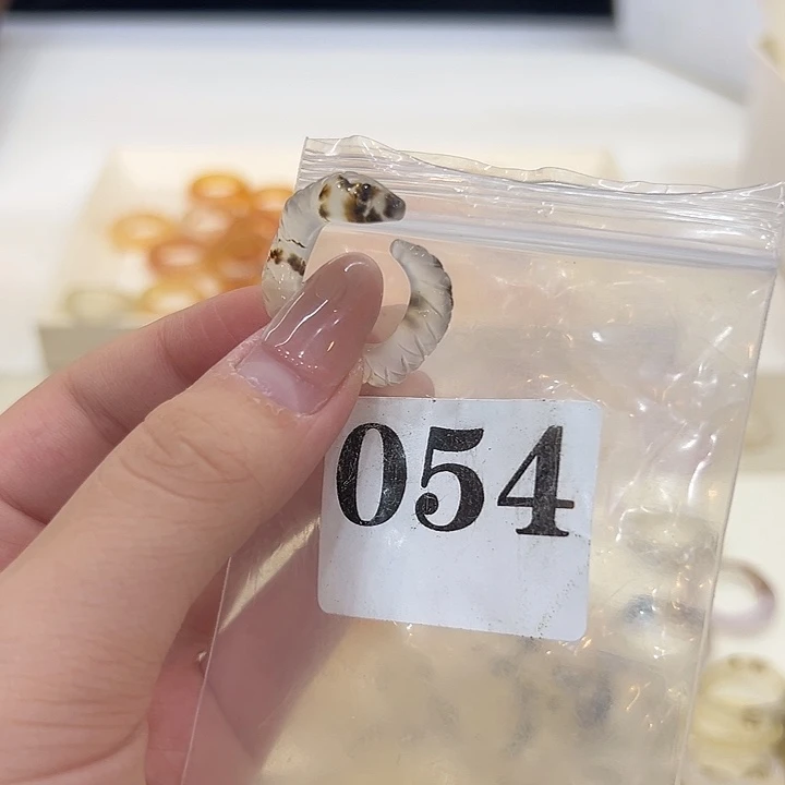 合金戒指玛瑙/玉髓54港15