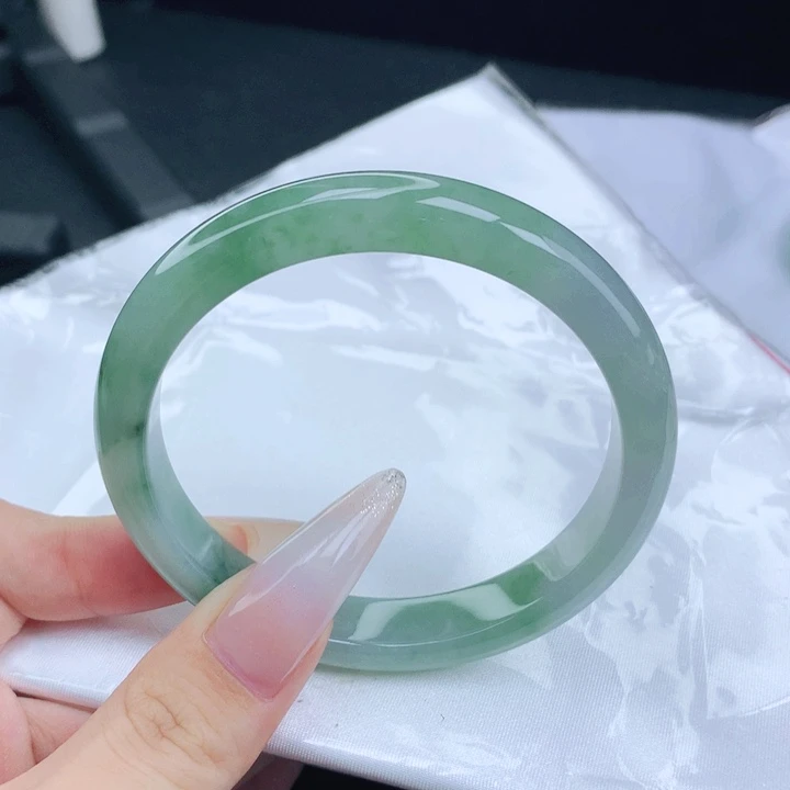 翡翠未镶嵌手镯59-60圈口