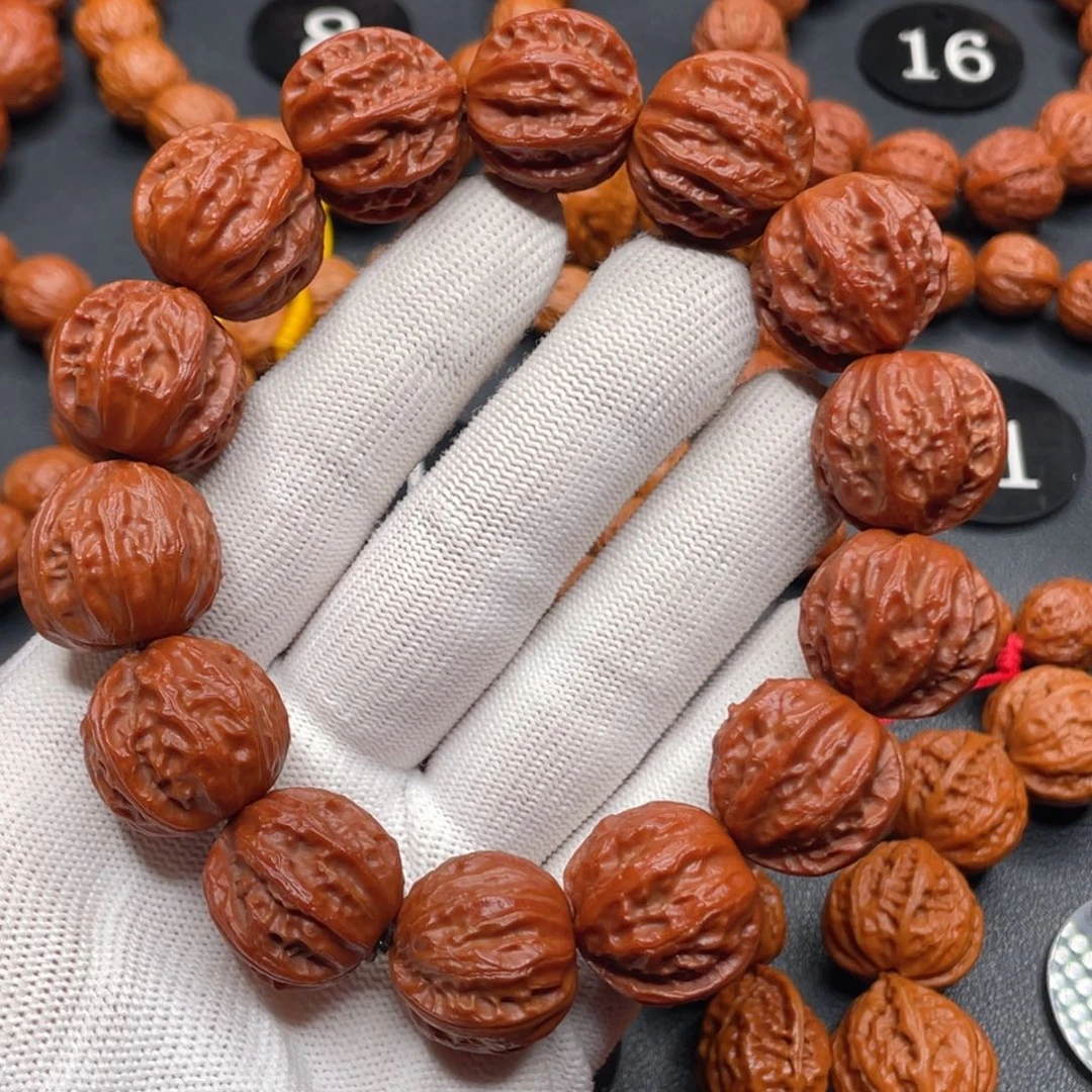 文玩核桃手串野生核桃南瓜桩磨盘京八棱桩秋子手串