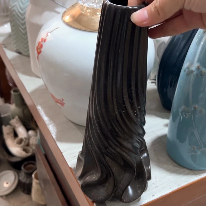 瓷花瓶摆件外贸出口（微瑕）高28口4公分