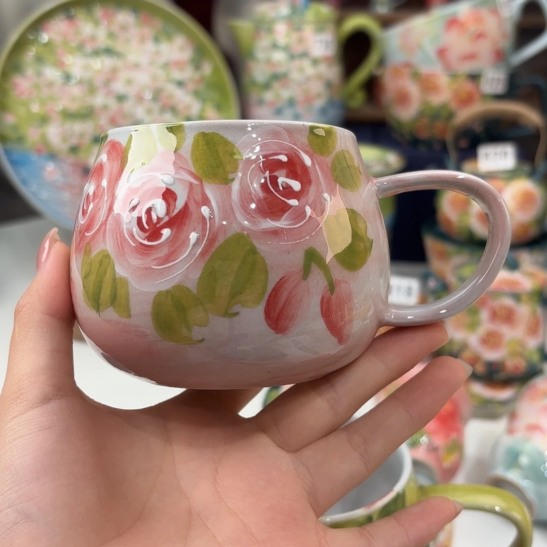 景德镇手绘高温釉下彩陶瓷茶具