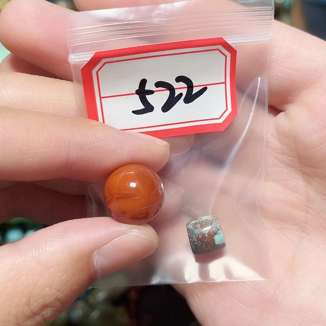 桥****玛瑙/玉髓未镶嵌圆珠桶珠老型手串！！