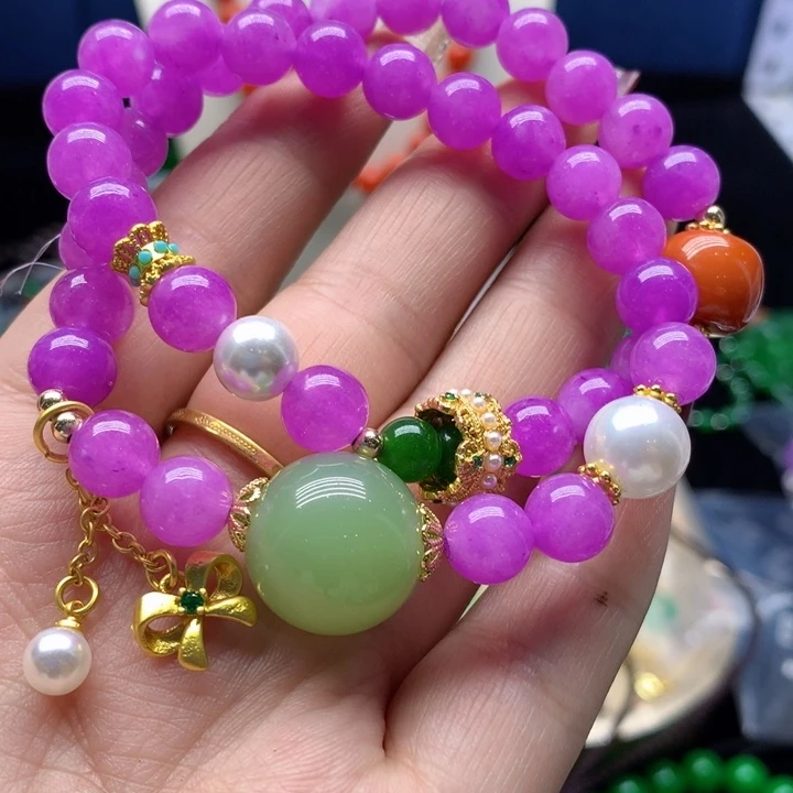 玛瑙/玉髓颈饰合金吊坠