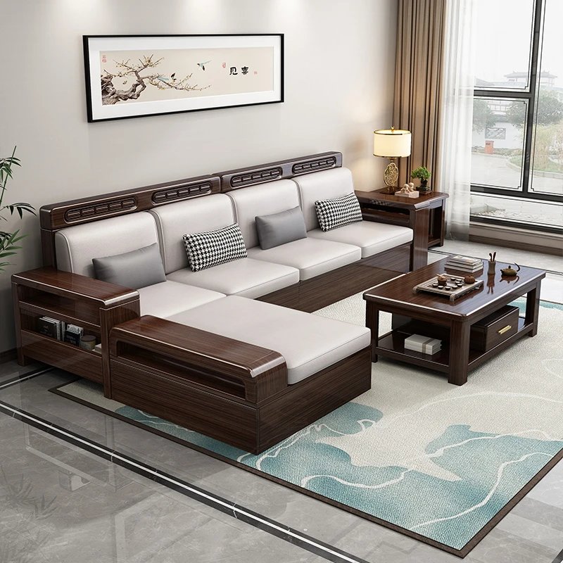 福利新中式紫金檀实木2025年沙发小户型客厅家用高箱储物客厅简约