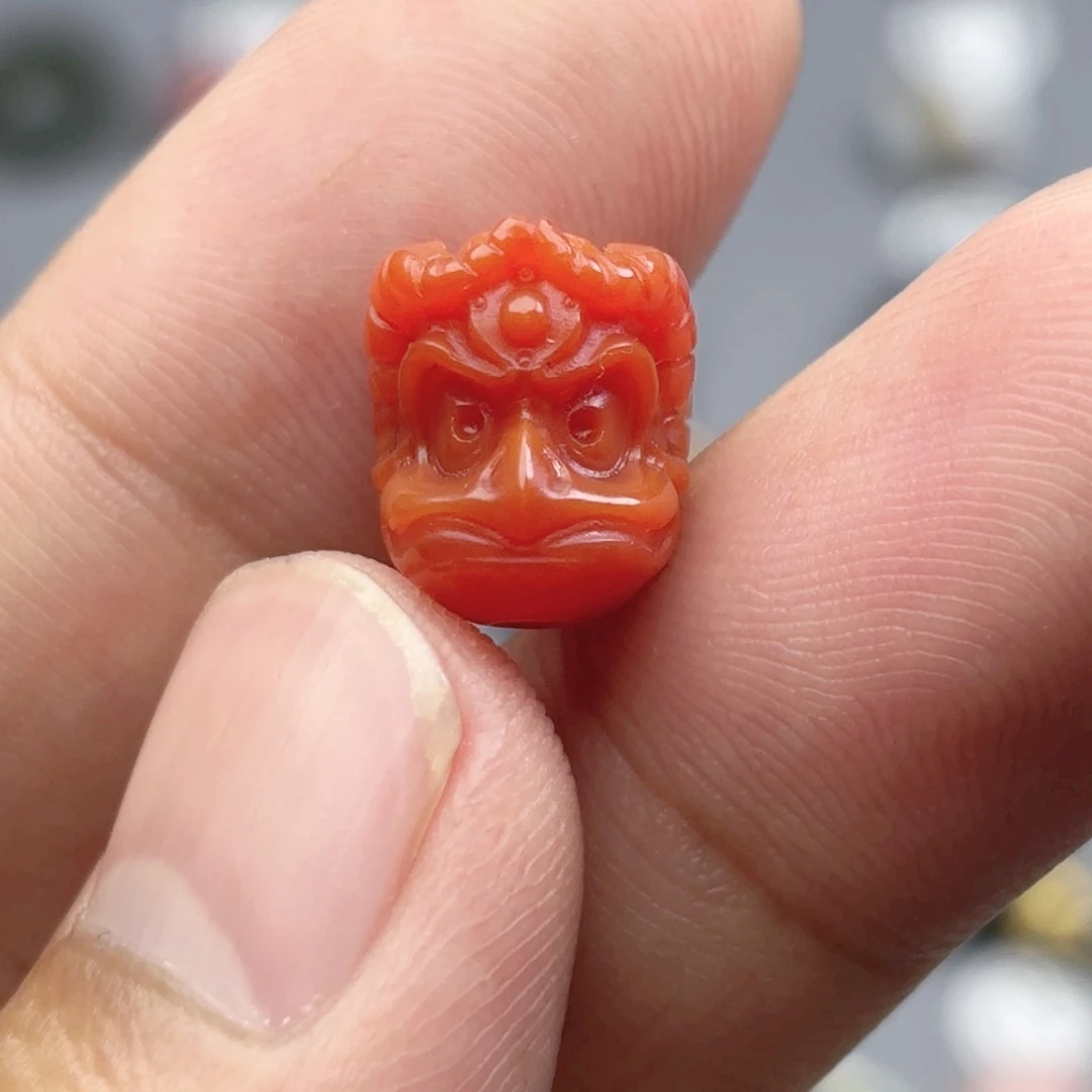 玛瑙/玉髓未镶嵌文玩配饰海**长10mm…
