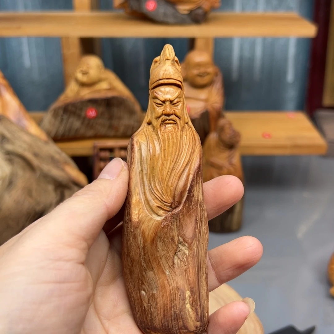 山***生柏木崖柏木摆件手把件，