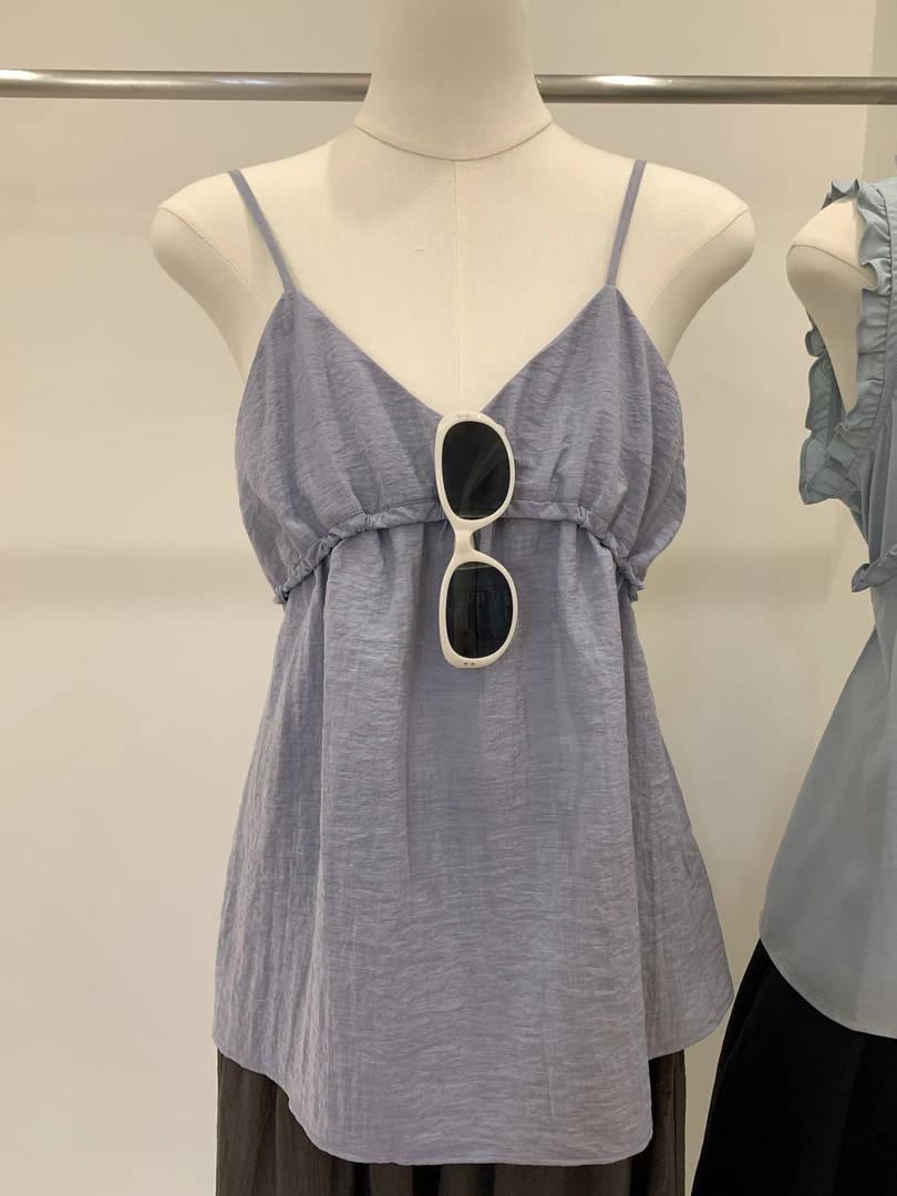 『李木木』夏款上新~~抽绳吊带背心  24519