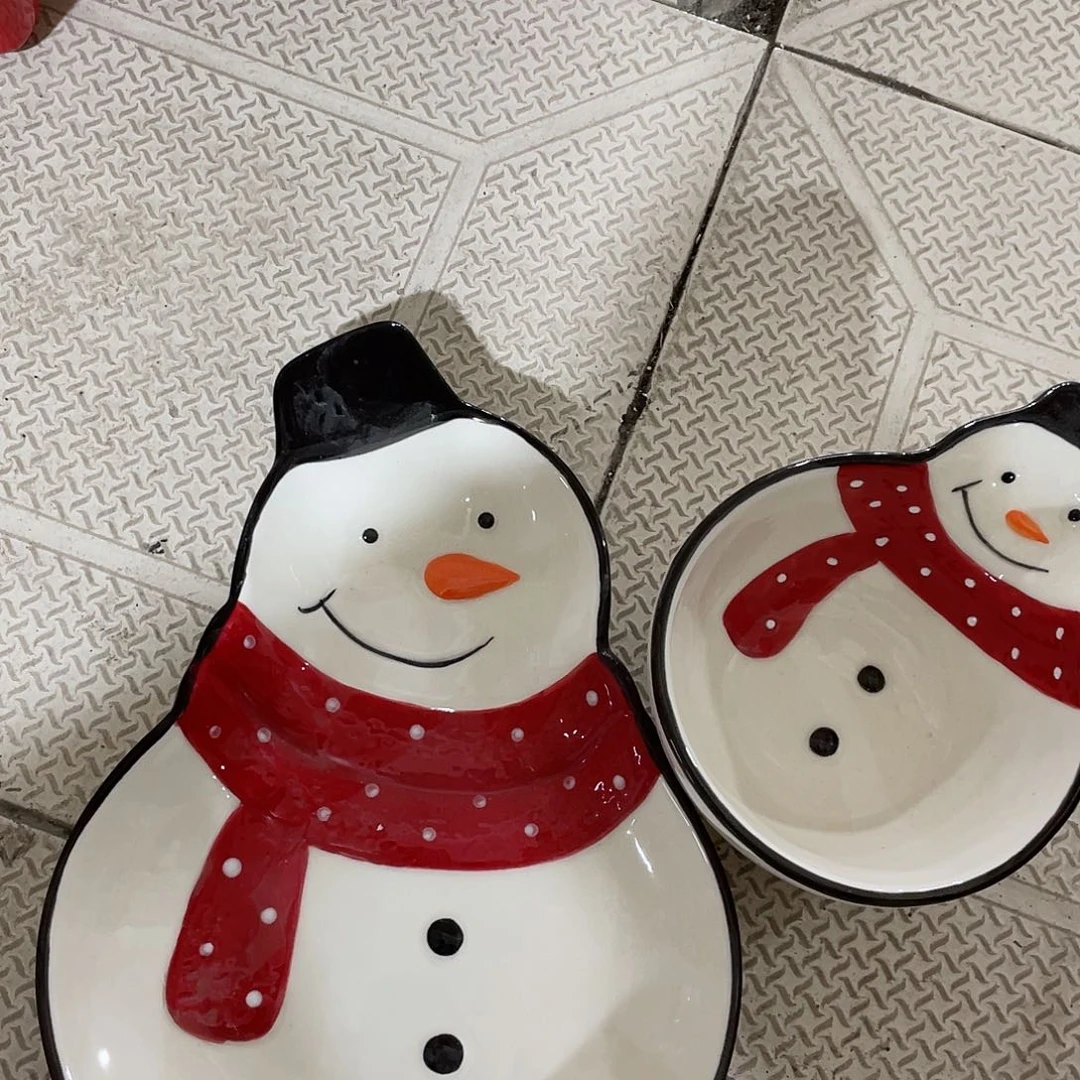 瓷片微瑕陶瓷餐具2个装