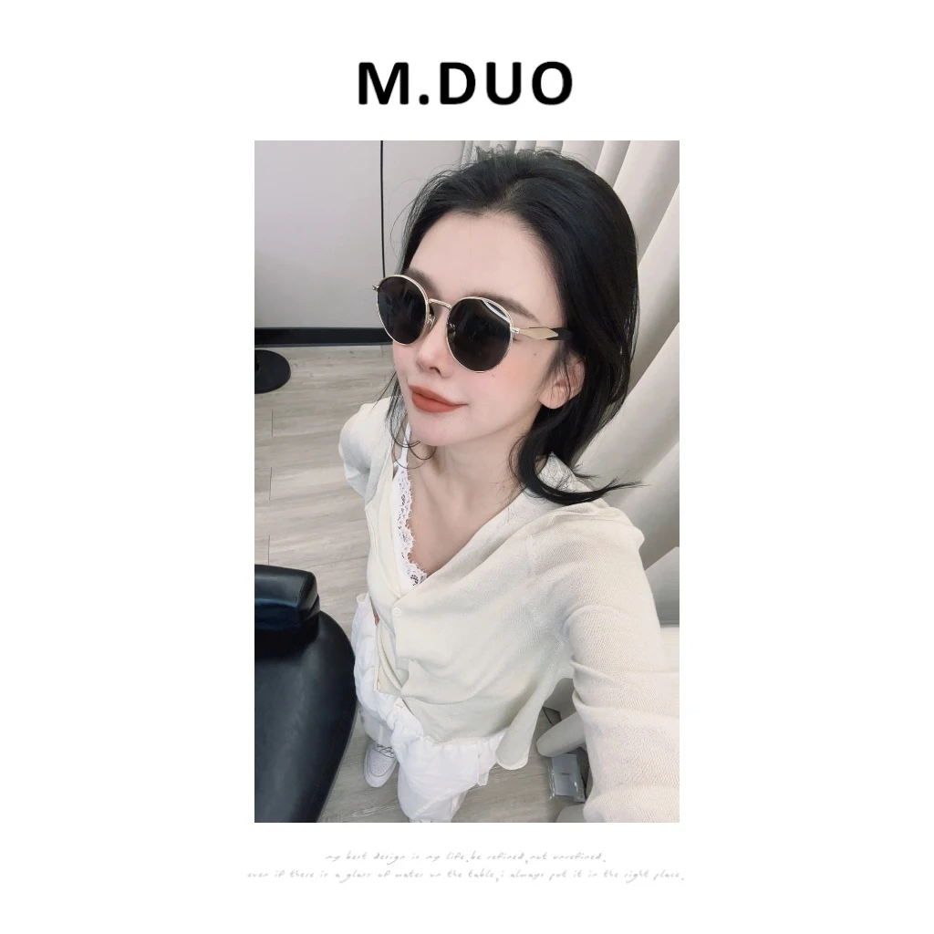 M.DUO 时尚休闲夏季纯色轻薄百搭短款显瘦外套薄款开衫3097