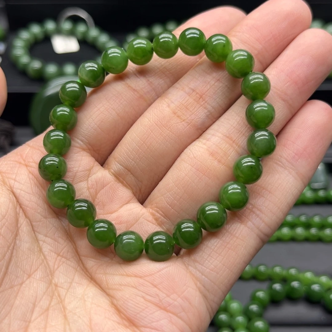 和田玉（碧玉）手链未镶嵌