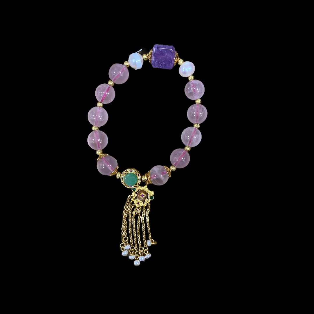 V7073粉晶手串（孤品）