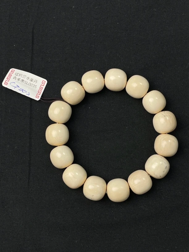 P03205猛犸牙水墨丹青手串