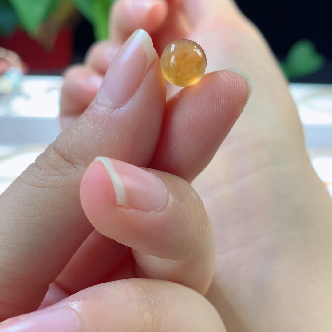 翡翠散珠高冰起荧光满色橘红