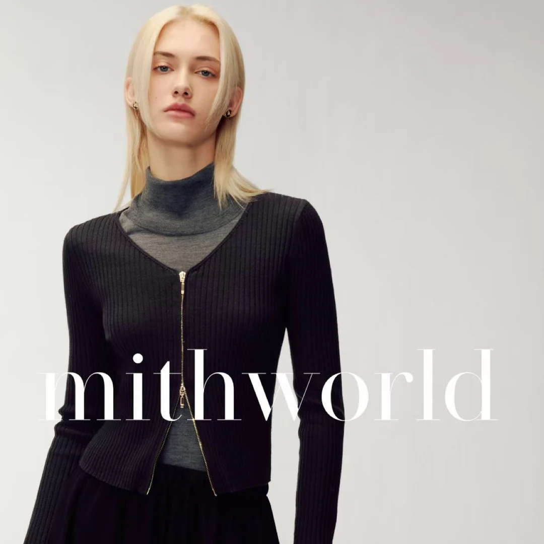 mithworld 弹力修身开襟针织|