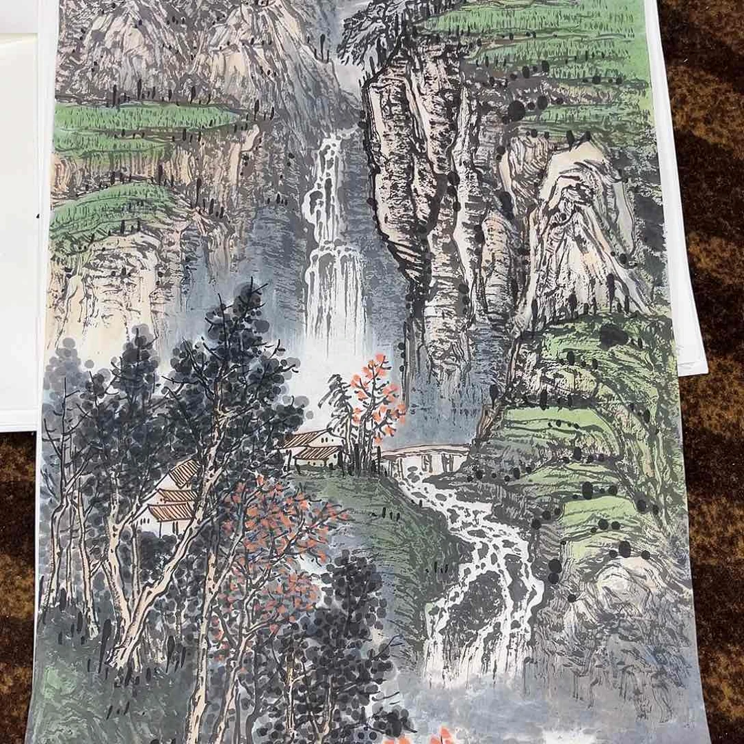 国画时**转绘画作品多次参加全国及