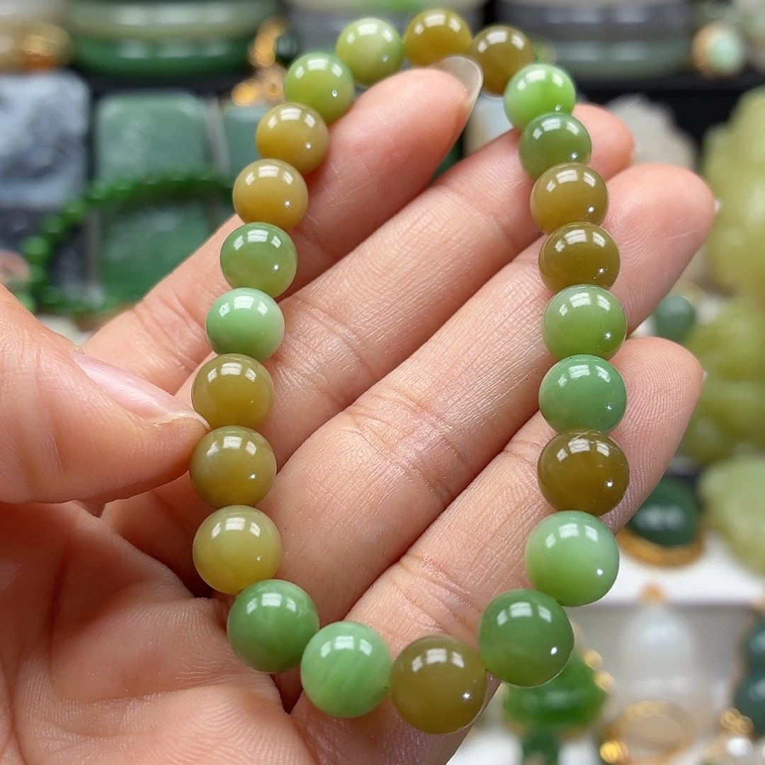 和田玉未镶嵌颈饰黑羊洞精品漏