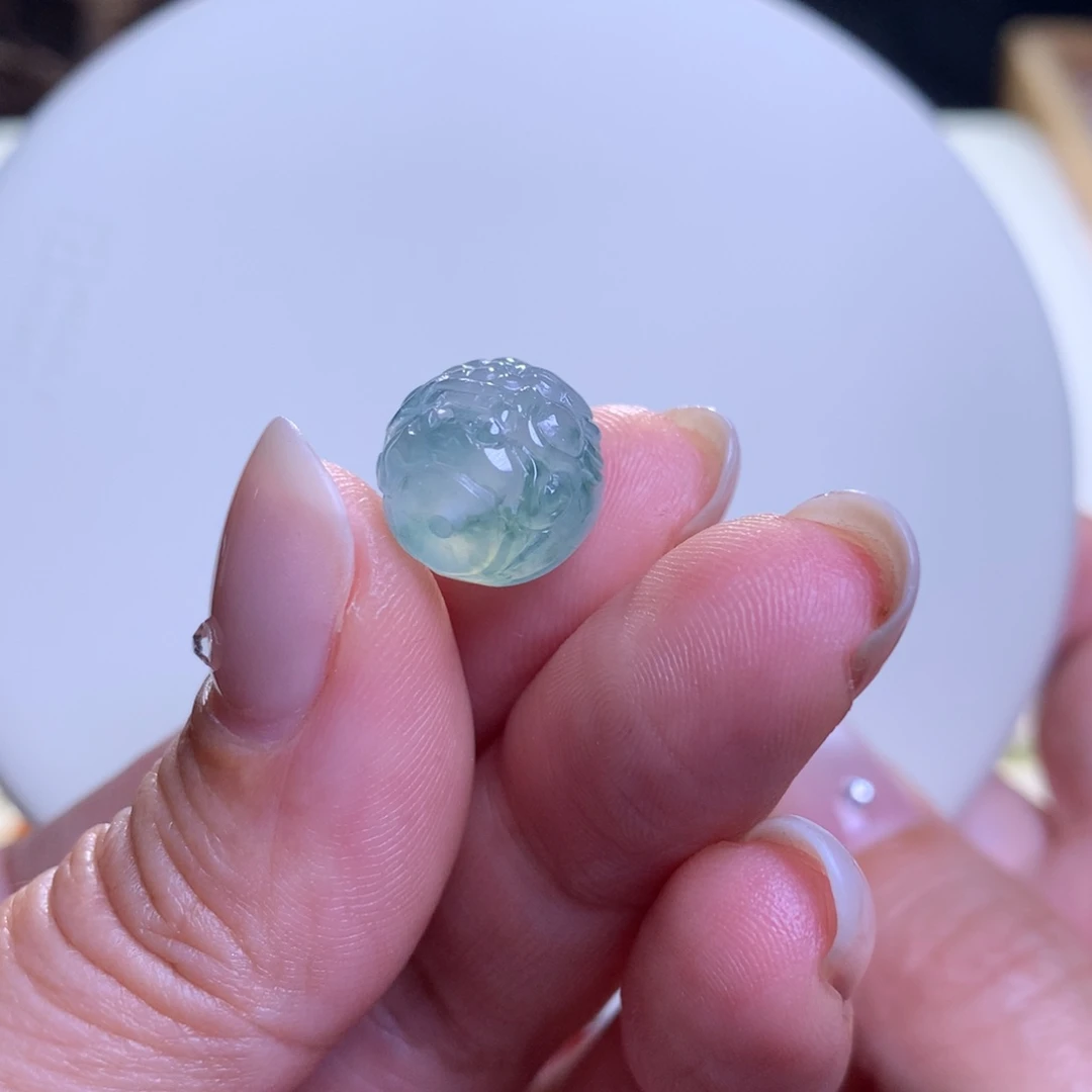 未镶嵌手链翡翠翡翠高冰飘花龙珠卡12