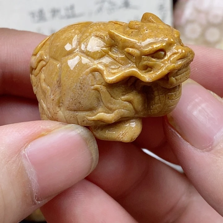 颈饰未镶嵌硅化珊瑚（珊瑚玉）小摆件