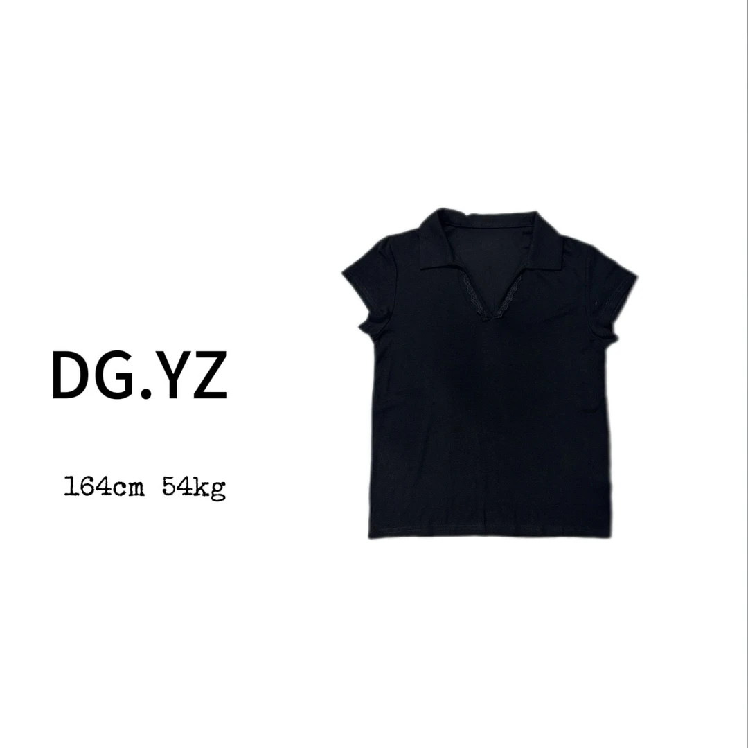 【樱子家】2721X正肩翻领时尚简约短袖