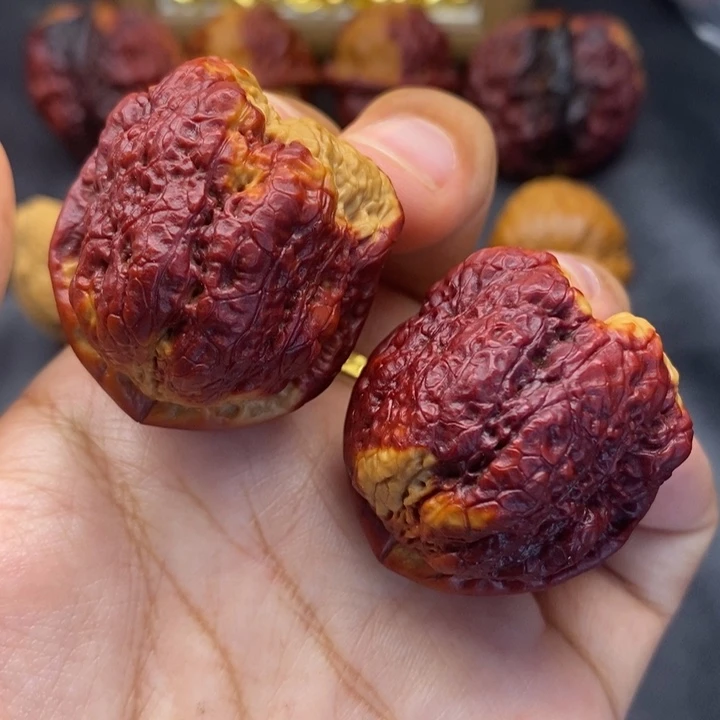 文玩核桃把件39尺蝴蝶蟾