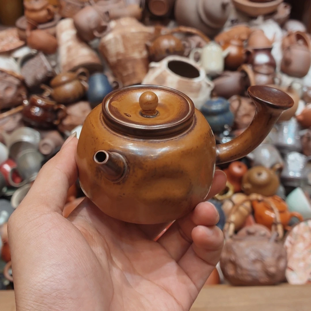 柴烧老岩泥茶器皿