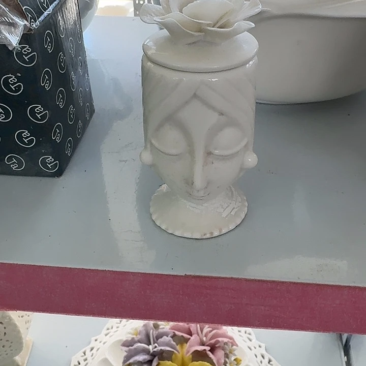 0***U手工捏花人物牙签盒