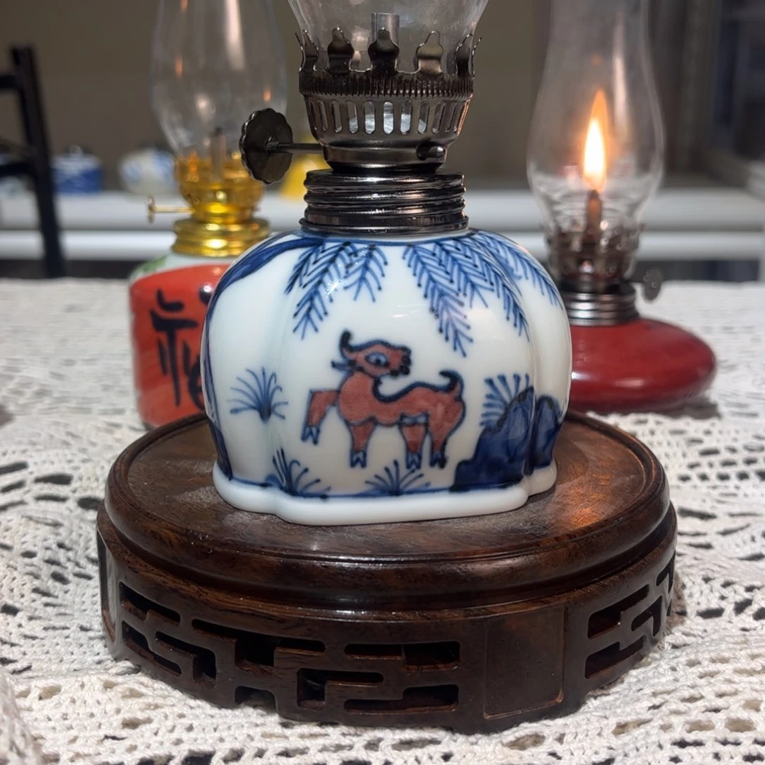 摆件景德镇陶瓷香薰灯