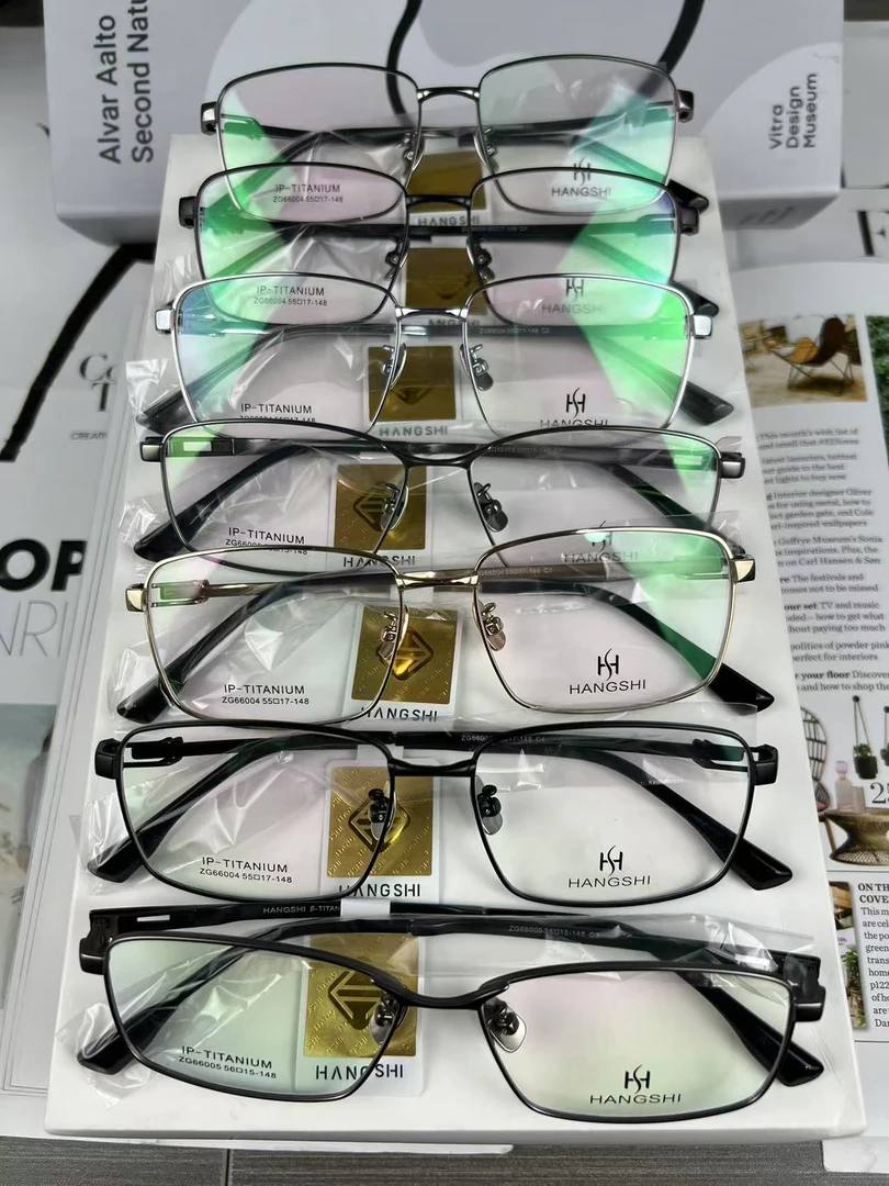 高品质纯钛商务眼镜架