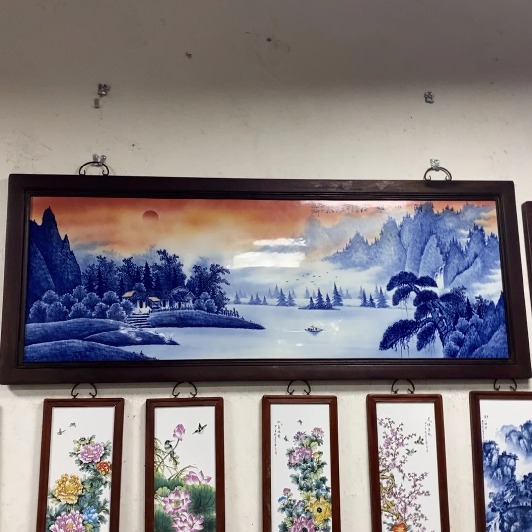 瓷1.85-74*1景德镇瓷板画柴窑烧制