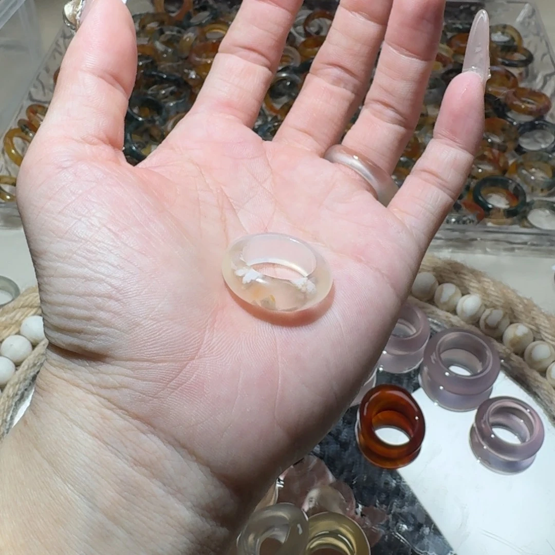玛瑙/玉髓未镶嵌戒圈